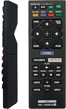 Amazon.com: New RMT-VB201U Remote Control Replaced for Sony